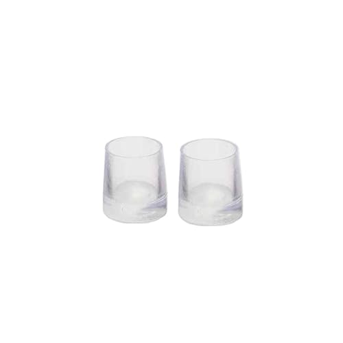 2 Stück rutschfeste, tragbare Fersenabdeckung, runde Damen-High-Heels-Schutzhülle, TPU/PVC-Material, weicher Dämpfungsschalldämpfer, Fersenschutz für das Gehen auf unebenem Boden(Transparent-M) von Zymjzbetic