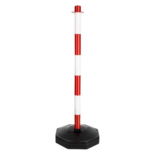 Absperrpoller Sicherheitsleitkegel Sicherheitspoller Parkplatzpfosten Wasserbefüllbare Warnpfähle Absperrsymbole Warnschilder für verkehrsempfindliche Bereiche(Red) von Zymjzbetic