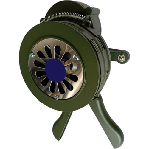 Aluminiumlegierung Kurbel Handbetriebene Air Raid Notfall Sicherheitsalarm Sirene Home Selbstschutz Sicherheit für Notfälle, Sportereignisse(Green) von Zymjzbetic