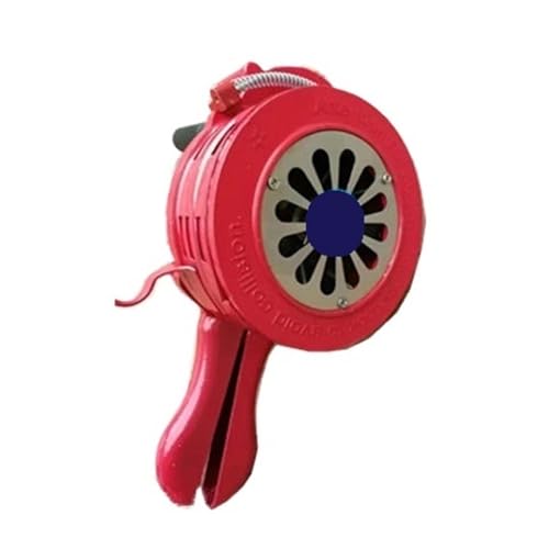 Aluminiumlegierung Kurbel Handbetriebene Air Raid Notfall Sicherheitsalarm Sirene Home Selbstschutz Sicherheit für Notfälle, Sportereignisse(Red) von Zymjzbetic