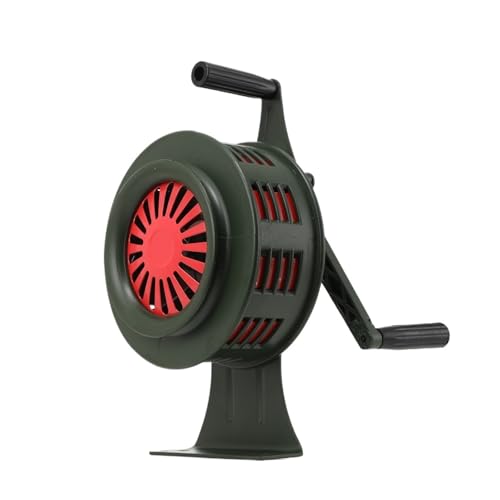 Handkurbel Sirene Horn 110dB Handheld Manuell Betrieben Sicherheit Alarm Air Raid Tragbare für Notfälle, Sportereignisse(SY-200A Green) von Zymjzbetic