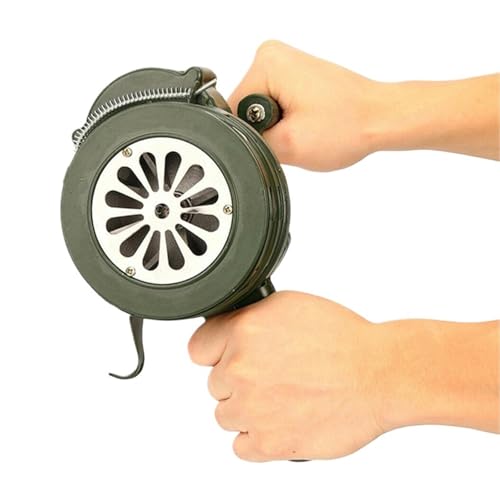 Handkurbel Sirene Horn Notfall 110DB Manuell Betrieben Warnung Schule Einkaufen Feuer Luft Sicherheit Alarm System für Notfälle, Sportereignisse von Zymjzbetic