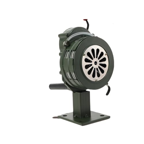 Handkurbel-Sirenenhupe, 110 dB laut, einstellbare Lautstärke, manuelle Notfall-Sicherheitssirene for Fabrik, Zuhause, Schule, Überleben im Freien für Notfälle, Sportereignisse(Green) von Zymjzbetic