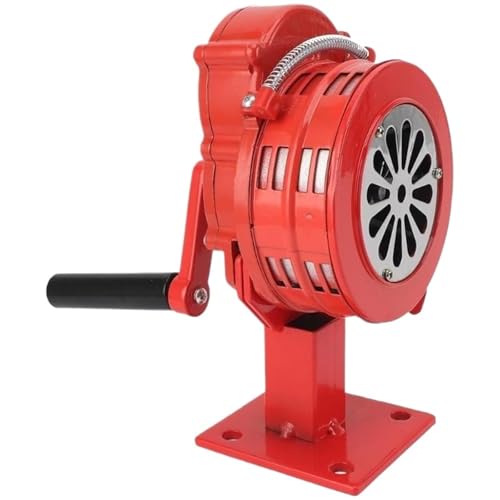 Handkurbelalarm, manueller Notfallalarm, 110 dB, manuell betriebener Alarm for die Katastrophenvorsorge und das Überleben für Notfälle, Sportereignisse(RED) von Zymjzbetic