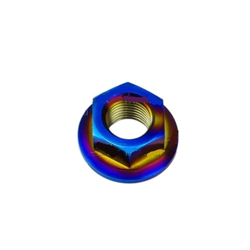 M5 M6 M8 M10 M12 M14 M16 Flanschmutter Schraubenbolzen for Motorrad für Vorder- und Hinterrad(Burning blue,M10p1.25) von Zymjzbetic