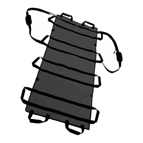 Mobiler Transfergurt for ältere Patienten, weiche Trage-Transferplatte, verstärkter, griffunterstützter Transfergurt, faltbar für Krankenhäuser, Sportstätten, Krankenwagen(Black-with shoulder strap) von Zymjzbetic