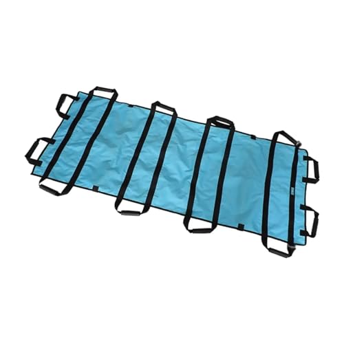 Mobiler Transfergurt for ältere Patienten, weiche Trage-Transferplatte, verstärkter, griffunterstützter Transfergurt, faltbar für Krankenhäuser, Sportstätten, Krankenwagen(Blue-no shoulder strap) von Zymjzbetic