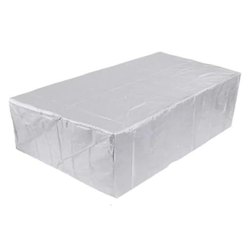Wasserdichte Terrassenmöbelabdeckungen – Stuhl- und Tischschutz for den Einsatz im Garten für Stuhl- und Tischbezüge(Silver,200X160X80cm) von Zymjzbetic