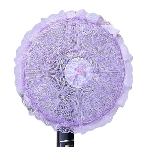 Zymjzbetic Elektrische Lüfterabdeckung, Staubschutz for elektrische Lüfter, Schutzabdeckung beim Starten, runde Universal-Lüfterabdeckungen für Standventilatoren und Tischventilatoren(Color4) von Zymjzbetic