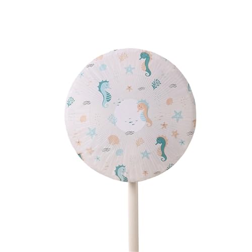 Zymjzbetic Elektrische Lüfterabdeckung, einfache staubdichte elektrische, runder Cartoon-Musterdruck, for Kinder, Fingerschutz für Standventilatoren und Tischventilatoren(Color2) von Zymjzbetic