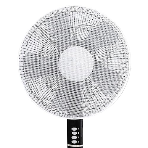 Zymjzbetic Elektrische Lüfterabdeckung Lüfter Staubdichte Abdeckung Mesh Kinder Fingerschutz Schutz Sicherheitsnetz Netze für Standventilatoren und Tischventilatoren(WHITE) von Zymjzbetic