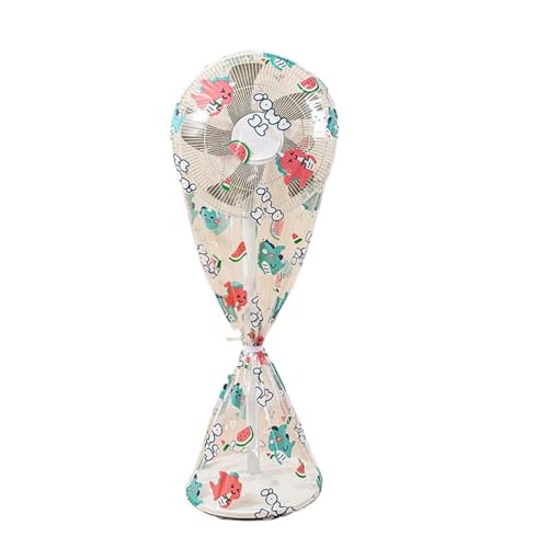 Zymjzbetic Elektrischer Ventilator-Staubschutz, staubdicht, universeller bedruckter, verhindert die Alterung der Ventilatorblätter, kreisförmig für Standventilatoren und Tischventilatoren(Color 1) von Zymjzbetic