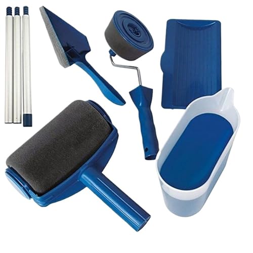 Zymjzbetic Farbroller-Pinsel Multifunctional Paint Roller Corner Brush Handle Tools Wall Painting Roll DIY Household Easy to Operate Painting Brushes(8 Pcs Set) von Zymjzbetic