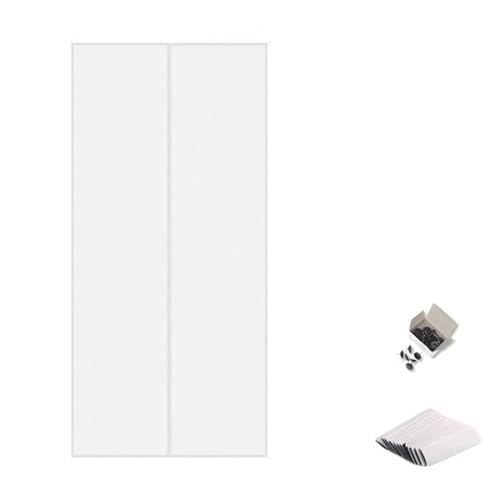 Zymjzbetic Fliegengitter Türnetze Vorhänge for Türen Sommer Magnetischer Automatischer Schließbildschirm Küchengittervorhang für Terrassentüren Balkon Schlafzimmer(White Type 1) von Zymjzbetic