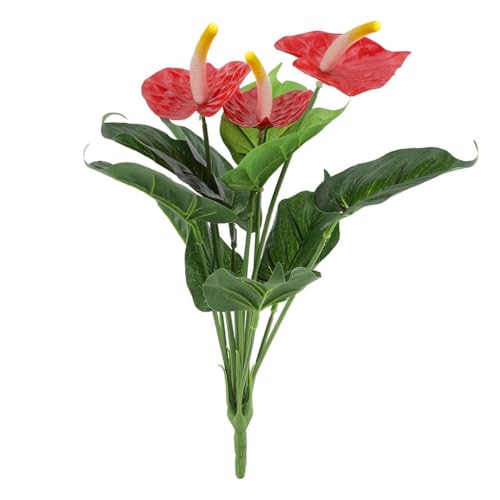Zymoplas 12 köpfige Anthurium Fälschungsblume Büro Blumendekor Verschleißfeste Emulationspflanze Hand getragenes Wohnzimmer Zymoplas 12 köpfige Anthurium Fälschungsblume Büro Blumendekor Verschleißfeste Emulationspflanze Hand getragenes Wohnzimmer von Zymoplas