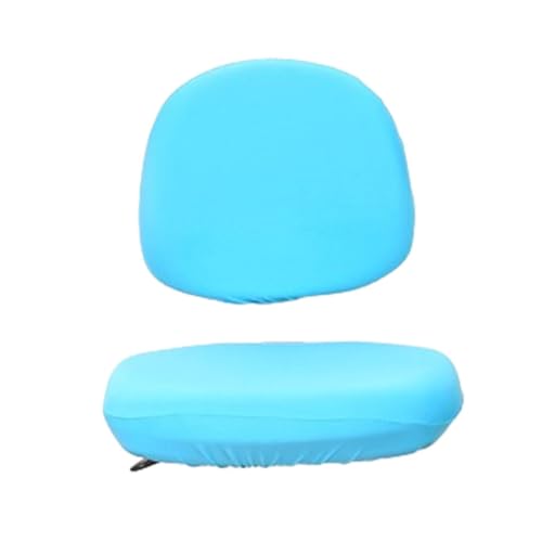 Zymoplas 2 Stück/Lot Stuhlbezug, universell, leicht zu reinigen, exquisites Handwerk, keine Verschiebung, Polyester, Büro und Computerstuhlbezug, Blau Grün von Zymoplas