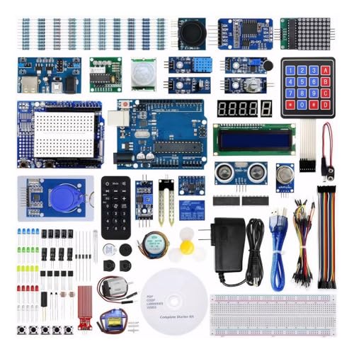 Zymoplas 238 Stück/Lot All In One Kit für Programmierbegeisterte, die nicht selbst gelötet werden müssen, Starter Kit zum Lernen von R3 von Zymoplas