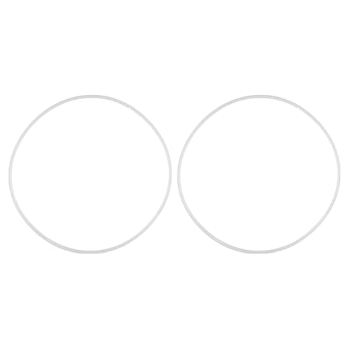 Zymoplas 2X makellose Böden mit einfach aufzubauendem Barhocker Schutz, Stuhl Fußring, Gummi, langlebig, einfach einzurichten, vielseitig einsetzbar, weiß 38.5 cm von Zymoplas