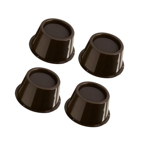 Zymoplas 4 Stück/Los Möbel rutschfeste Riser Möbel Einfache Installation Breite Anwendung Starker und langlebiger Rutschfester Boden, Kaffee, Riser 2 Zoll von Zymoplas