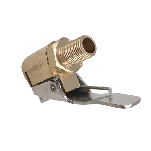 Zymoplas 8mm Autoreifen Luftfutter Messing Aufblasbare Pumpe Kompressorventil Clip on Adapter Stecker Tragbares Kfz Zubehör von Zymoplas