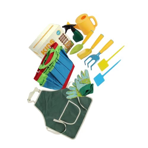 Zymoplas Garten-Werkzeug-Sets für Kinder, perfekt für den Unterricht der nächsten Generation von Gärtnern, Gartenschaufeln, ABS-Arbeitsbedarf, 4, Set 4 von Zymoplas
