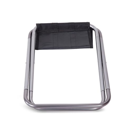 Zymoplas Klapphocker Outdoor Angeln Camping Oxford Tuch 80kg Stühle Faltbar Wandern Grill Leichter Wiederverwendbarer Sitz, Grau von Zymoplas