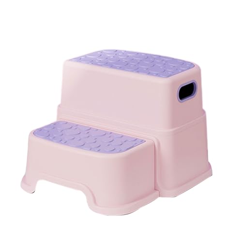 Zymoplas Kunststoff Tritthocker für Kleinkinder, rutschfest und langlebig, vielseitig einsetzbar für Kinder. Kleiner zweistufiger Tritthocker. Kleine, Rosa Zymoplas Kunststoff Tritthocker für Kleinkinder, rutschfest und langlebig, vielseitig einsetzbar für Kinder. Kleiner zweistufiger Tritthocker. Kleine, Rosa von Zymoplas