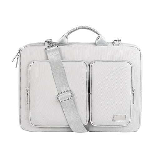 Zymoplas Laptoptasche, großes Fassungsvermögen, wasserdicht und stoßfest, leicht und einfach zu tragen, Business Laptop Aktentasche, Silber grau, 14.1/15.4 Zoll Zymoplas Laptoptasche, großes Fassungsvermögen, wasserdicht und stoßfest, leicht und einfach zu tragen, Business Laptop Aktentasche, Silber grau, 14.1/15.4 Zoll von Zymoplas