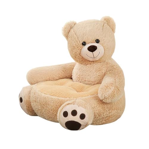 Zymoplas Moderner und niedlicher Kindersofasitz, stilvoller und modischer Enten Plüsch Stoffstuhl, Polyester Stuhl, Plüsch Stoffsitz, Teddybär von Zymoplas