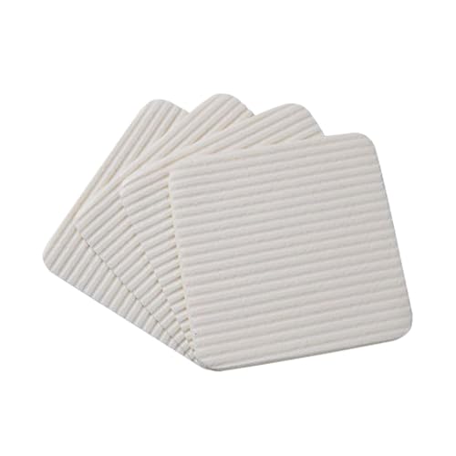 Zymoplas Packung mit 4 Teppichunterlagen Rutschfester Aufkleber Selbstklebender Vliesstoff Schlafzimmer Wohnzimmer Badezimmer Teppiche Abnehmbares Klebeband von Zymoplas