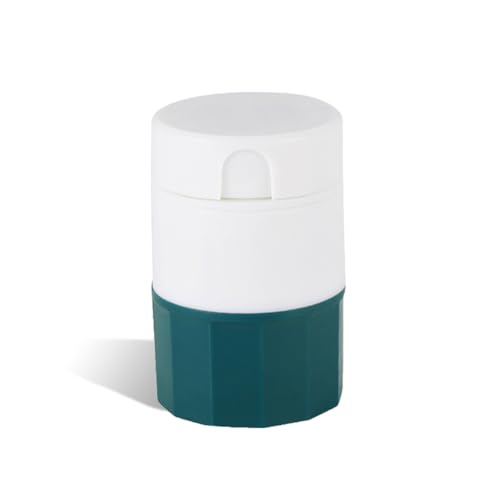 Zymoplas Pill Splitter 4 in 1 Tragbarer, Verstellbarer Handheld-Tablet-Teiler, Haushalt, Büro, Reisen, Crusher, Schleifwerkzeug, Grün von Zymoplas