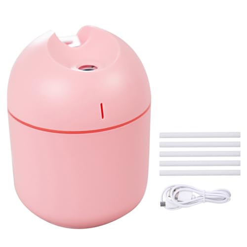 Zymoplas Schlafzimmer Schreibtisch LED Luftbefeuchter Baby 250 ml Ätherisches Öl Luftdiffusor Kühler Nebelsprüher Schlafsaal Zerstäuber Heimbedarf, Rosa 5 Sticks Zymoplas Schlafzimmer Schreibtisch LED Luftbefeuchter Baby 250 ml Ätherisches Öl Luftdiffusor Kühler Nebelsprüher Schlafsaal Zerstäuber Heimbedarf, Rosa 5 Sticks von Zymoplas