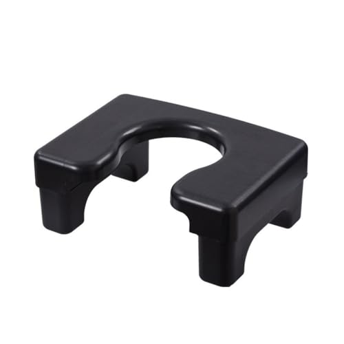 Zymoplas Stabiler und Rutschfester Badezimmerhocker – für Senioren und werdende Mütter, Erwachsene oder Kinder. PP Badezimmerhocker, Schwarz, Kurzer Stil von Zymoplas