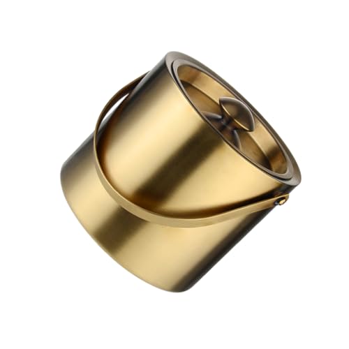 Zymoplas Stilvoller und funktionaler Eiskübel aus Edelstahl mit Deckel, robuste Konstruktion, vielseitig für eine Vielzahl von Getränken, Gold 2 Liter Zymoplas Stilvoller und funktionaler Eiskübel aus Edelstahl mit Deckel, robuste Konstruktion, vielseitig für eine Vielzahl von Getränken, Gold 2 Liter von Zymoplas