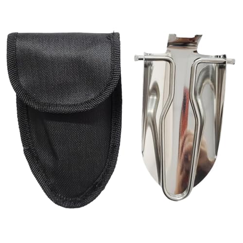 Zymoplas Tragbare Edelstahl Mini Schaufel Für Outdoor Exploration Für Selbstverteidigung Angeln Garten Kleine Elektrische Schaufel Werkzeuge, Stil 2 von Zymoplas