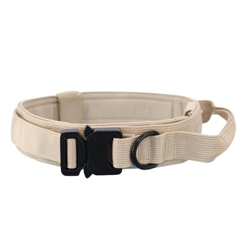 Zymoplas Verstellbare Hundehalsband Leine, sichere Inhaltsstoffe, langlebig, leicht zu tragen, Nylon, taktisches Gehen mit dem Hund, mühelos, Nicht verformbar, Khaki, M Zymoplas Verstellbare Hundehalsband Leine, sichere Inhaltsstoffe, langlebig, leicht zu tragen, Nylon, taktisches Gehen mit dem Hund, mühelos, Nicht verformbar, Khaki, M von Zymoplas