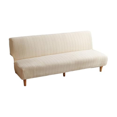 Zymoplas Weicher und elastischer Sofabezug, armloser Bettüberzug mit einzigartigen Polyester Polyester Spandex Stretch Couch Möbelbezügen, Cremefarben Zymoplas Weicher und elastischer Sofabezug, armloser Bettüberzug mit einzigartigen Polyester Polyester Spandex Stretch Couch Möbelbezügen, Cremefarben von Zymoplas