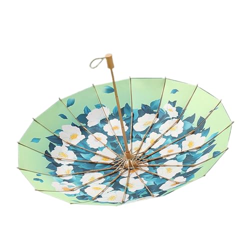 Zymoplas Zusammenklappbarer, winddichter Regenschirm für den Abdeckungsbereich und für Frauen. Starker und zusammenklappbarer, winddichter, Faltbarer Regenschirm mit Beschichtung, Typ+3 von Zymoplas