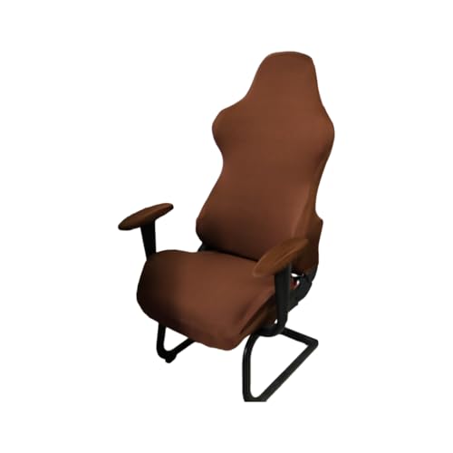 Zymoplas rutschfeste und Kratzfeste Stuhlhussen für Computer Bürostühle und Polyester Computer Bürostuhlhussen, Kaffee von Zymoplas