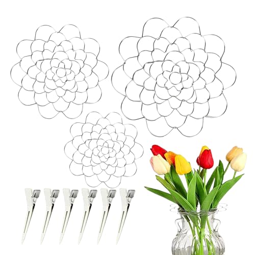 Zyntora Blumenhalter Für Vase,Florales Gitter - Sträuße Drehwerkzeug Für Esstisch Hochzeits Tischdekoration Feiertage Küchentheke Wohnkultur von Zyntora