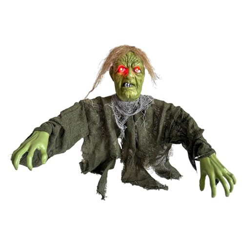 Zyntora Halloween Deko Für Draußen | Gruselige -Stecker Für Rasen,Leuchtend Schaurige Deko Für Garten Terrasse Rasen Halloween Geburtstag Fest von Zyntora