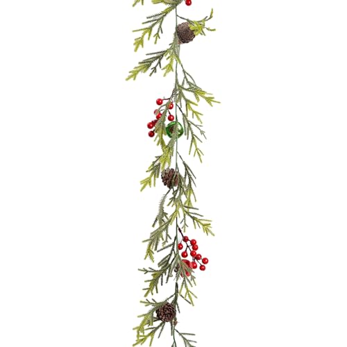 Zyntora Künstliche Ranken - Weihnachts Dekoration mit Künstlichen Ranken und Beeren | 1.8m Natürlich Wirkend Wetterbeständige Deko Für Eingangsbereich Tür Kamin Fenster Decke Außen Innen Räume Bei Zyntora Künstliche Ranken - Weihnachts Dekoration mit Künstlichen Ranken und Beeren | 1.8m Natürlich Wirkend Wetterbeständige Deko Für Eingangsbereich Tür Kamin Fenster Decke Außen Innen Räume Bei von Zyntora