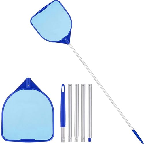 Zyntora Pool Skimmer Net - Schwimmbad Reinigungsnetz | Feinmaschige Planschbecken Netze mit Aluminiumstange | Abnehmbare Teichnetze Reinigungszubehör für Aquarium Pools von Zyntora