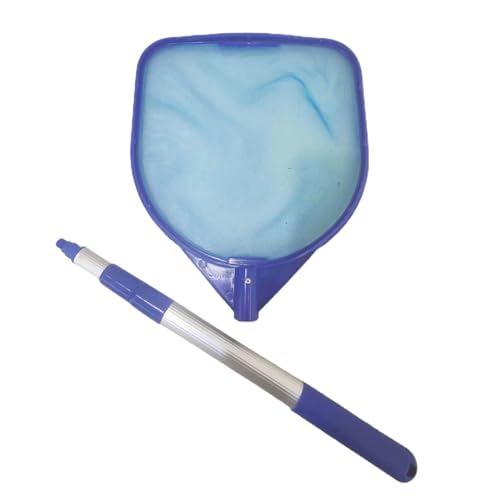Zyntora Pool Skimmer Net - Schwimmbad Reinigungsnetz | Feinmaschige Planschbecken Netze mit Aluminiumstange | Abnehmbare Teichnetze Reinigungszubehör für Aquarium Pools von Zyntora