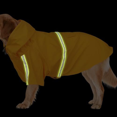 Zyntora Regenponcho für Hunde, Regenjacke für Hunde,Wasserdichter Hundeponcho mit reflektierendem Streifen - Winddichter Regenmantel. Leicht tragbarer, atmungsaktiver, verstellbarer Haustiermantel mit Zyntora Regenponcho für Hunde, Regenjacke für Hunde,Wasserdichter Hundeponcho mit reflektierendem Streifen - Winddichter Regenmantel. Leicht tragbarer, atmungsaktiver, verstellbarer Haustiermantel mit von Zyntora