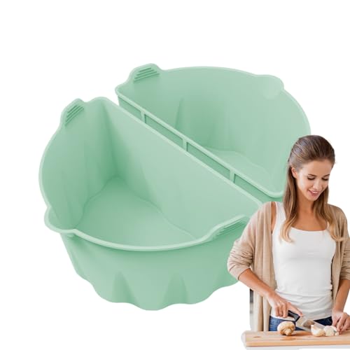 Zyntora Schongarer Einsätze | Ovale Form Spülmaschinengeeignet - Wiederverwendbare Silikon Slow Cooker Trennwand | Für Familienfeiern Festbankette Gesellschaftsabende Abendessen von Zyntora