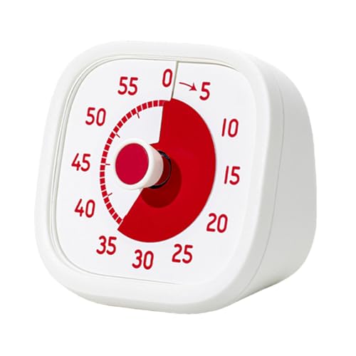 Zyntora Visuelle Uhr für Kinder,Visueller Timer 60 Min. - Leises Zeitmanagement Tool zur Selbstdisziplin für Kleinkinder Haushalt Kochen Lehrkräfte Unterricht Zyntora Visuelle Uhr für Kinder,Visueller Timer 60 Min. - Leises Zeitmanagement Tool zur Selbstdisziplin für Kleinkinder Haushalt Kochen Lehrkräfte Unterricht von Zyntora