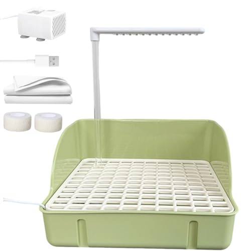 Zyntora Vogelbad mit Duscheffekt - Vogelbadebehälter Mit Pumpe,Käfigzubehör als Badebehälter für Sittiche Finken Wellensittiche Unzertrennliche Kakadus und Aras von Zyntora