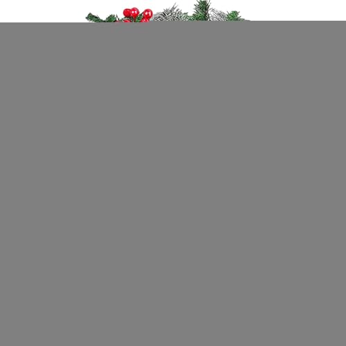 Zyntora Weihnachtsgirlanden Zur Dekoration,Wetterfeste Beleuchtete Weihnachtsgirlande - Künstliche Leichte Deko Mittelstück Für Wand Haus Tür Innenraum Außenbereich Party von Zyntora