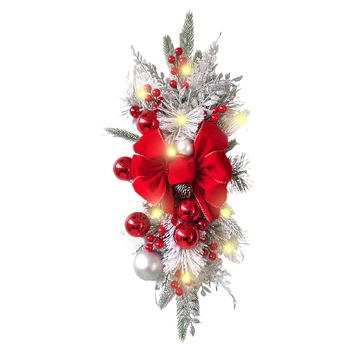 Zyntora Weihnachtstreppendekorationen,Künstliche Treppen-Weihnachtsgirlanden-| Beleuchtete Treppengirlande Weihnachtsgirlande beleuchtet Treppengirlande | Kabelloser Weihnachts-Swag, beleuchtete Zyntora Weihnachtstreppendekorationen,Künstliche Treppen-Weihnachtsgirlanden-| Beleuchtete Treppengirlande Weihnachtsgirlande beleuchtet Treppengirlande | Kabelloser Weihnachts-Swag, beleuchtete von Zyntora